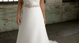 mori lee plus size organza