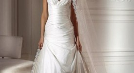 abiti sposa con spalline spaghetti