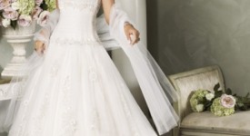 abiti sposa con spalline spaghetti