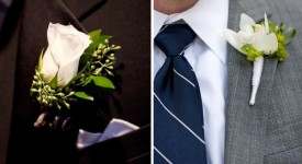 accessori sposo, boutonniere