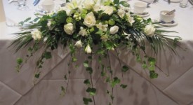 bouquet sposa bianchi e verdi