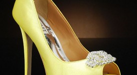 scarpe gialle sposa personalizzate