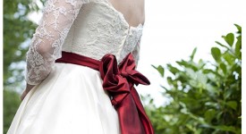 sposa vintage bianco rosso