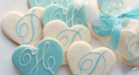 wedding cookies con monogramma