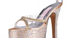 scarpe sposa dorate